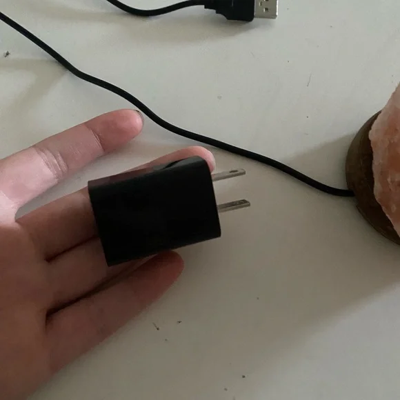 Himalayan Salt Lamp - colour changing  Crystal on Wooden Base - Picture 6 of 6